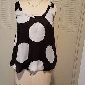 Dots bubble blouse